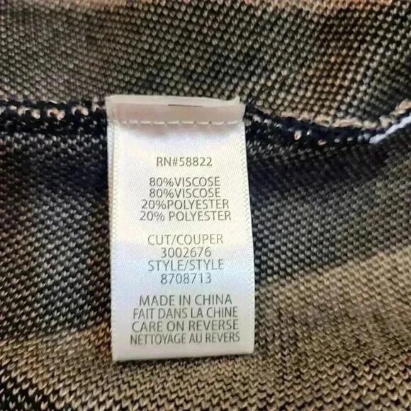 Max Studio Women's Black & Tan Viscose/Poly Sweater Knit Pleated Fit & Flare Pul - Picture 10 of 10